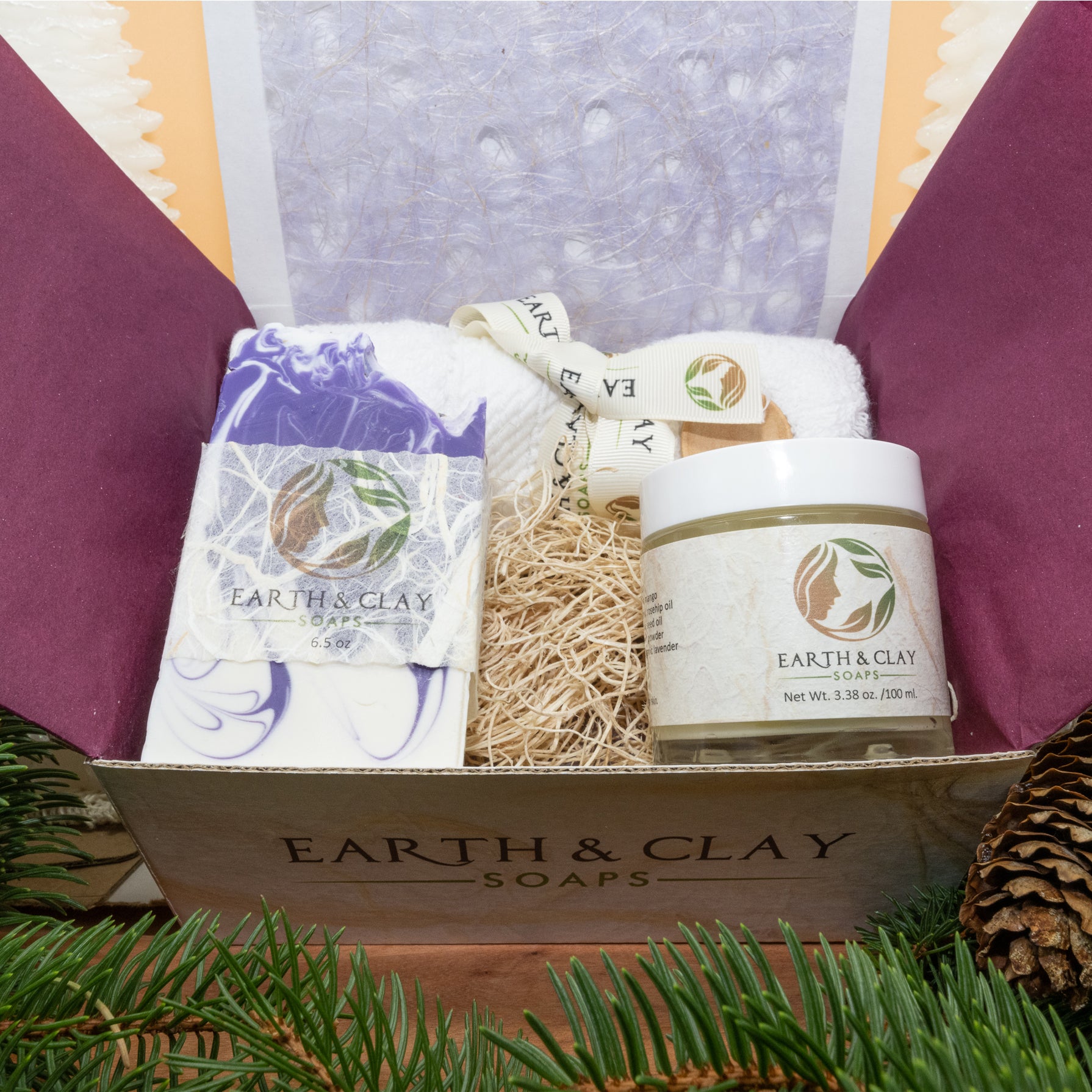 Custom Gift Box (Large Soap, Body Butter & Luxurious Face Towel)