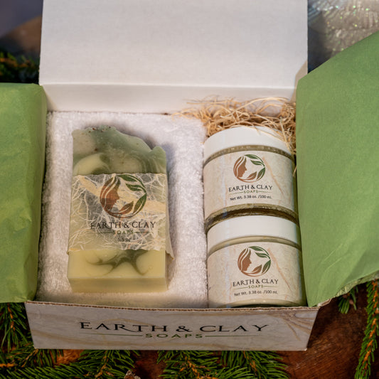 Custom Gift Box (Large Soap, Body Butter, Body Scrub & Luxurious Face Towel)
